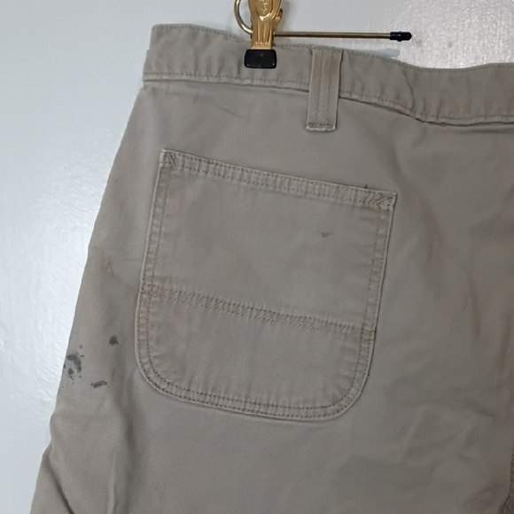 Carhartt Men's Khaki Flat Front Shorts Workwear Size 44 - Picture 10 of 11